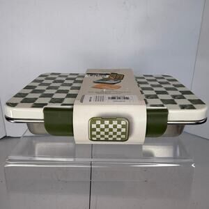 Stainless Steel Bento Box - Cat & Jack™ Green & White  School Lunch Snack Box